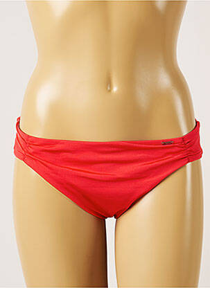 Bas de maillot de bain tissage satiné bikini rose BANANA MOON femme