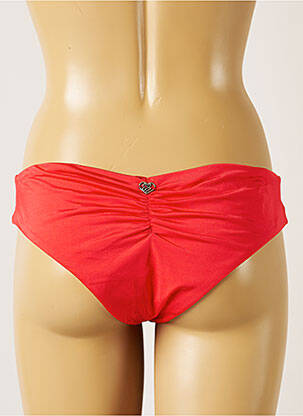 Bas de maillot de bain tissage satiné bikini rose BANANA MOON femme