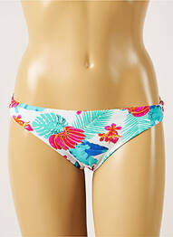 Bas de maillot de bain imprimé tie and dye culotte blanc BANANA MOON femme