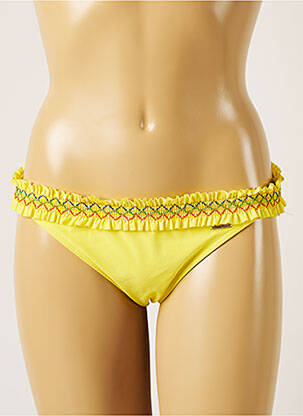 Bas de maillot de bain stretch culotte jaune BANANA MOON femme