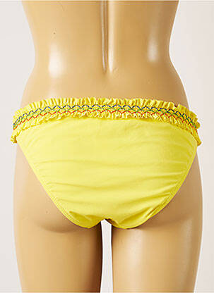 Bas de maillot de bain stretch culotte jaune BANANA MOON femme