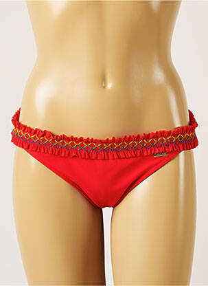 Bas de maillot de bain stretch culotte rouge BANANA MOON femme