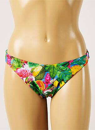 Bas de maillot de bain imprimé tie and dye culotte vert BANANA MOON femme