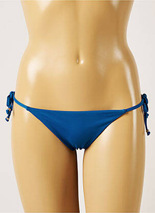 Bas de maillot de bain fermeture liens à nouer bikini bleu BANANA MOON femme