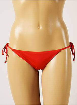 Bas de maillot de bain fermeture liens à nouer bikini orange BANANA MOON femme
