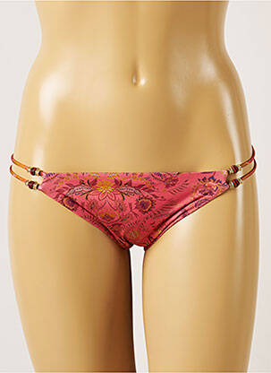 Bas de maillot de bain imprimé fleurs bikini rose BANANA MOON femme