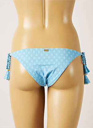Bas de maillot de bain fermeture liens à nouer bikini bleu BANANA MOON femme