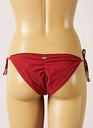 Bas de maillot de bain fermeture liens à nouer bikini rouge BANANA MOON femme