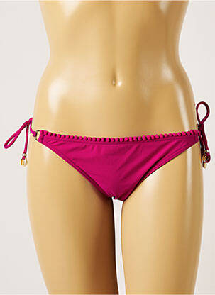 Bas de maillot de bain fermeture liens à nouer bikini violet BANANA MOON femme