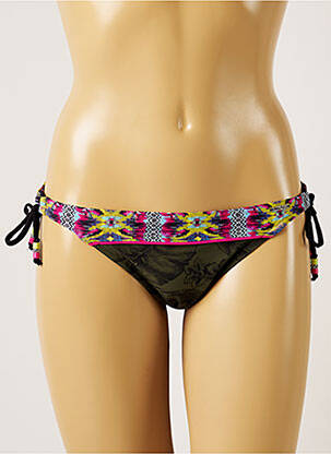 Bas de maillot de bain imprimé tie and dye bikini vert BANANA MOON femme