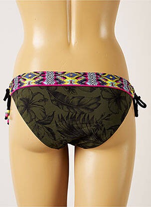 Bas de maillot de bain imprimé tie and dye bikini vert BANANA MOON femme
