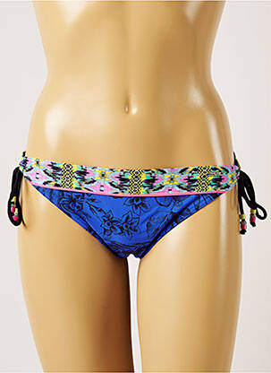 Bas de maillot de bain imprimé tie and dye bikini bleu BANANA MOON femme