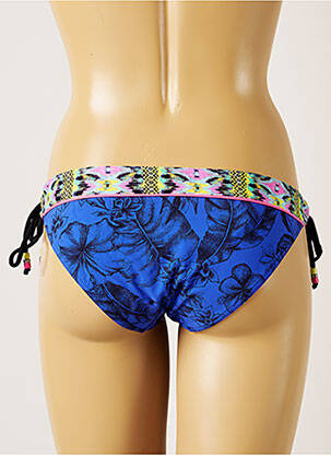 Bas de maillot de bain imprimé tie and dye bikini bleu BANANA MOON femme