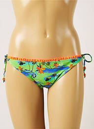 Bas de maillot de bain imprimé tie and dye bikini vert BANANA MOON femme