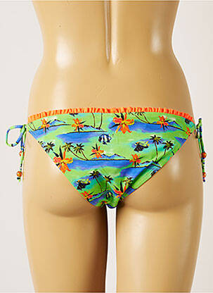 Bas de maillot de bain imprimé tie and dye bikini vert BANANA MOON femme