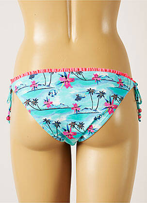 Bas de maillot de bain imprimé tie and dye bikini bleu BANANA MOON femme