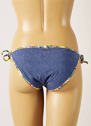 Bas de maillot de bain fermeture liens à nouer bikini bleu BANANA MOON femme