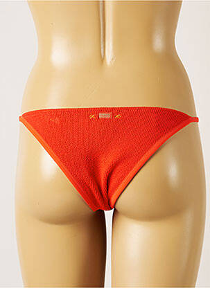 Bas de maillot de bain tissage texturé bikini rouge BANANA MOON femme