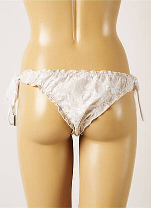 Bas de maillot de bain imprimé fleurs bikini beige BANANA MOON femme