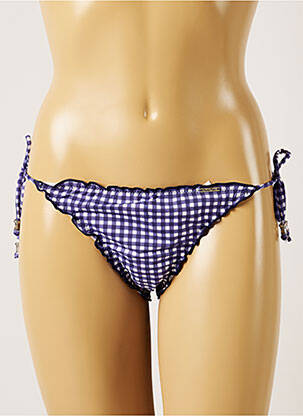 Bas de maillot de bain fermeture liens à nouer bikini violet BANANA MOON femme