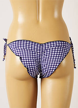 Bas de maillot de bain fermeture liens à nouer bikini violet BANANA MOON femme