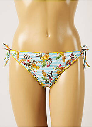 Bas de maillot de bain imprimé tie and dye bikini bleu BANANA MOON femme