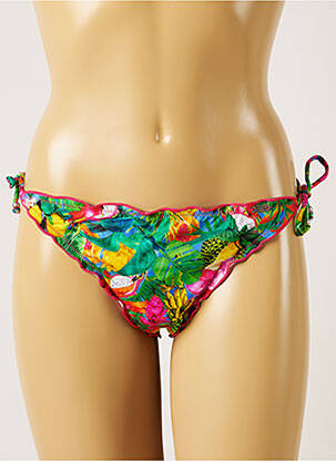 Bas de maillot de bain imprimé tie and dye bikini rose BANANA MOON femme