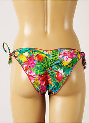 Bas de maillot de bain imprimé tie and dye bikini rose BANANA MOON femme