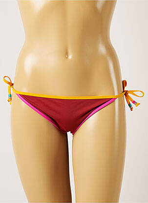 Bas de maillot de bain fermeture liens à nouer bikini orange BANANA MOON femme