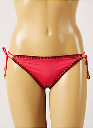 Bas de maillot de bain fermeture liens à nouer bikini marron BANANA MOON femme