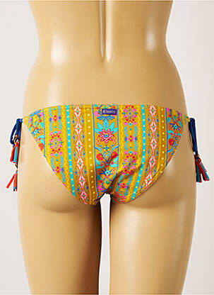 Bas de maillot de bain fermeture liens à nouer bikini jaune BANANA MOON femme