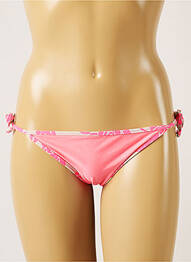 Bas de maillot de bain tissage satiné bikini rose BANANA MOON femme