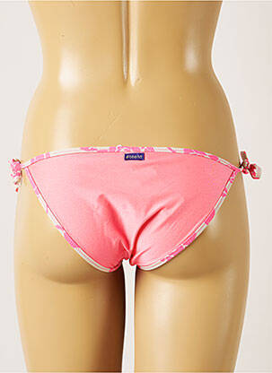 Bas de maillot de bain tissage satiné bikini rose BANANA MOON femme