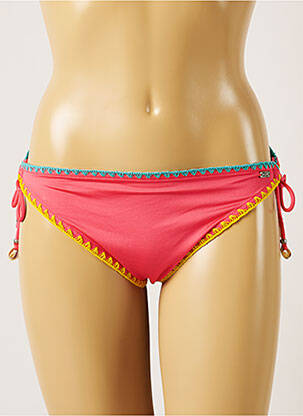 Bas de maillot de bain fermeture liens à nouer bikini rose BANANA MOON femme