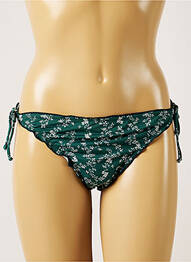 Bas de maillot de bain imprimé fleurs bikini vert BANANA MOON femme