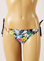 Bas de maillot de bain imprimé fleurs bikini blanc BANANA MOON femme