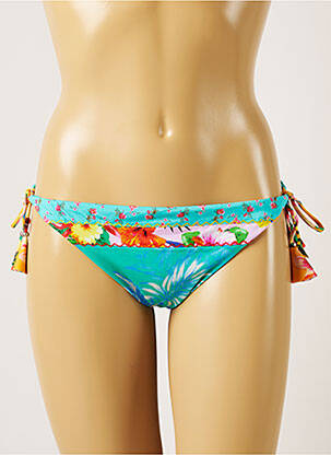 Bas de maillot de bain imprimé tie and dye bikini bleu BANANA MOON femme