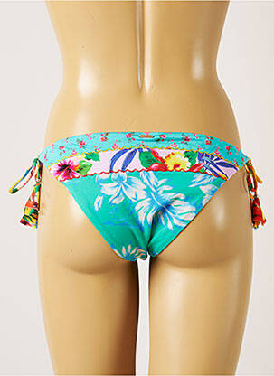 Bas de maillot de bain imprimé tie and dye bikini bleu BANANA MOON femme