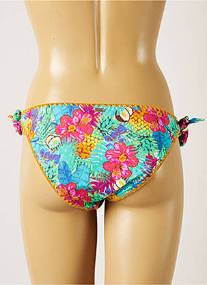 Bas de maillot de bain imprimé fleurs bikini vert BANANA MOON femme