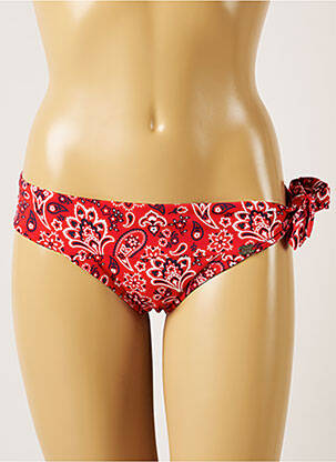 Bas de maillot de bain imprimé fantaisie bikini rouge BANANA MOON femme
