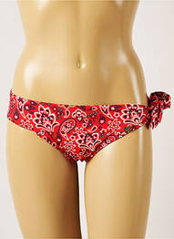 Bas de maillot de bain imprimé fantaisie bikini rouge BANANA MOON femme