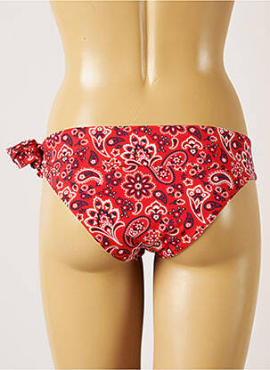 Bas de maillot de bain imprimé fantaisie bikini rouge BANANA MOON femme