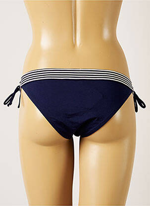 Bas de maillot de bain imprimé rayures bikini bleu BANANA MOON femme