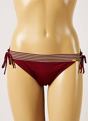 Bas de maillot de bain fermeture liens à nouer culotte rouge BANANA MOON femme
