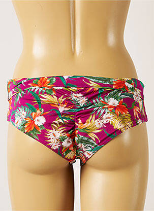 Bas de maillot de bain imprimé fleurs culotte violet BANANA MOON femme