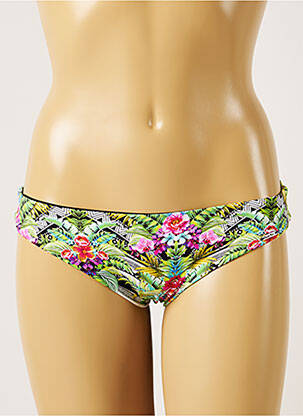 Bas de maillot de bain imprimé fantaisie culotte vert BANANA MOON femme