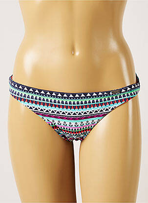 Bas de maillot de bain imprimé fantaisie culotte bleu BANANA MOON femme