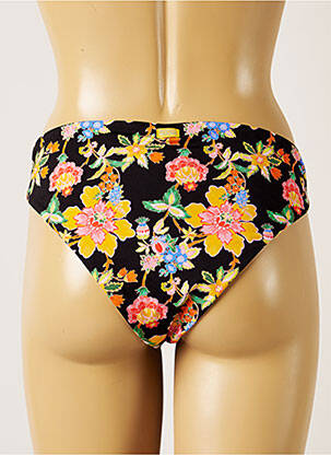 Bas de maillot de bain imprimé fleurs culotte noir BANANA MOON femme