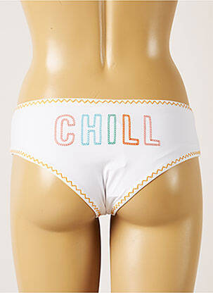 Bas de maillot de bain stretch culotte blanc BANANA MOON femme