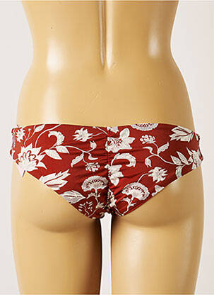 Bas de maillot de bain imprimé fleurs culotte marron BANANA MOON femme